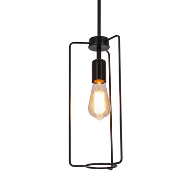 Lampa wisząca Cord metalowa czarna pojedyncza do salonu 1xE27 regulowana
