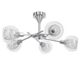 Lampa sufitowa Ozzo ze szklanymi kloszami regulowana 5-punktowa do salonu