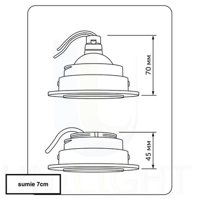 Trimless bezramkowy downlight Podtynkowy Czarny