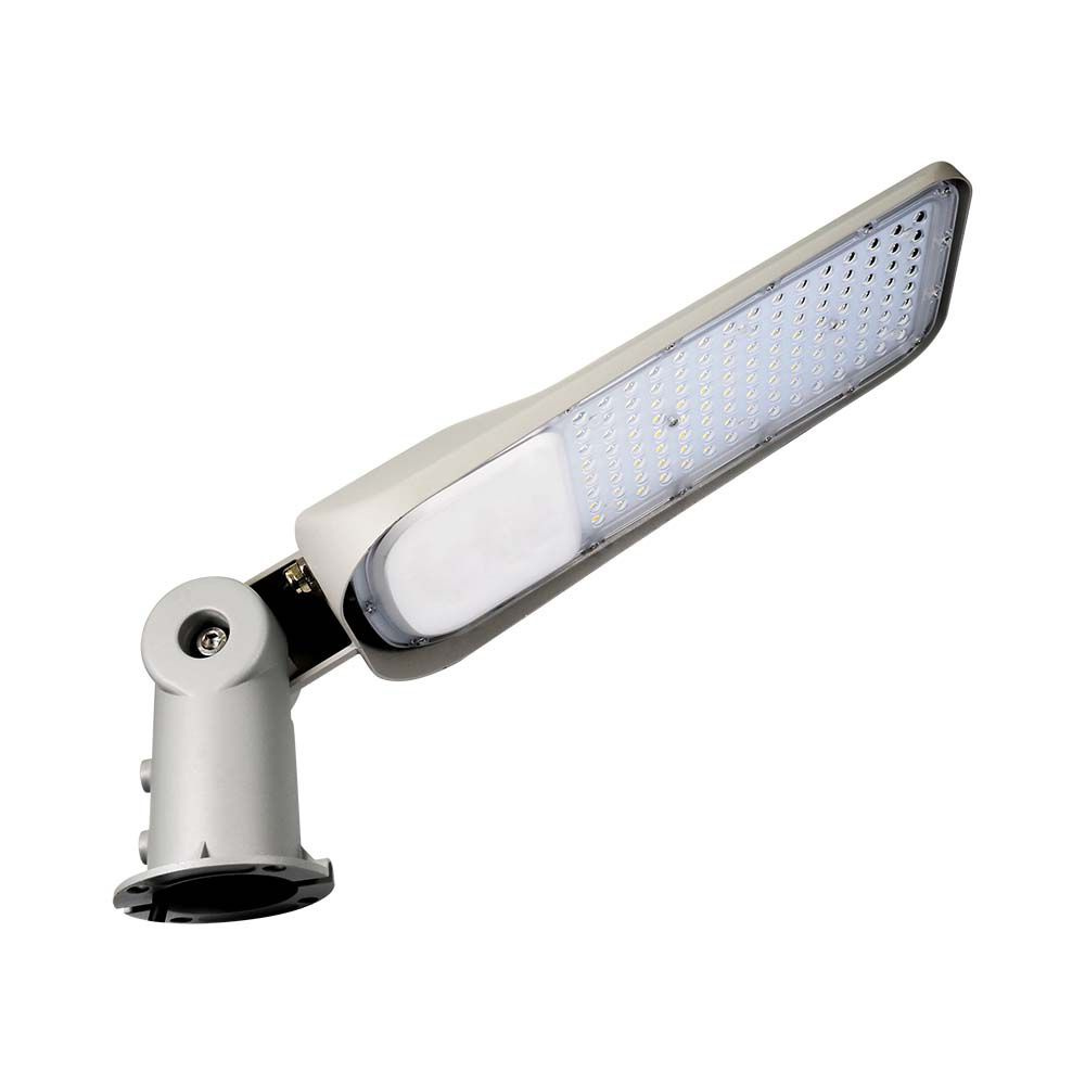50W Lampa uliczna LED z czujnikiem i regulowanym uchwytem / Chip SAMSUNG / Barwa:4000K / Obudowa: Szara