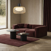 Lampa wisząca Sopra 40 czarno złota metalowa nad stół do salonu