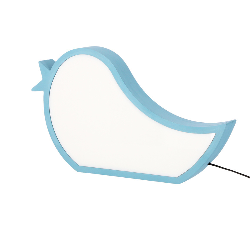 Lampka Bird do pokoju dziecięcego LED zintegrowany motyw ptaszek