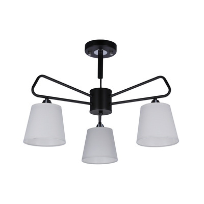 Lampa sufitowa Morley listwa z abażurami 3-punktowa do salonu