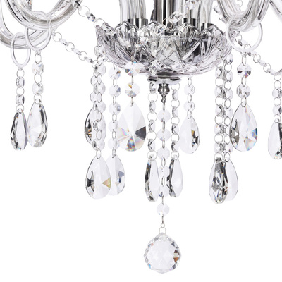 Cristallo lampa wisząca chromowy 5x40W E14 transparentny  35-30313