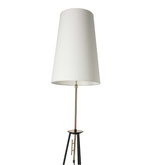 Lampa podłogowa Taflo trójnóg z abażurem do salonu 1-punktowa E27