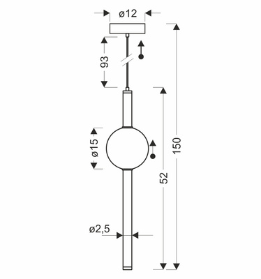 Lampa wisząca Kelly szklana złota z kloszem dymionym LED 8W 2700K do salonu