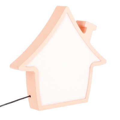Lampka House IQ Kids do pokoju dziecięcego LED różowa zintegrowana