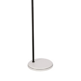Lampa podłogowa Zumba łukowa regulowana do salonu 1-punktowa metalowa
